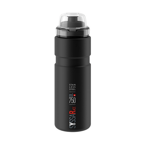 Elite Syssa race musta 750ml - Juomapullot ja telineet - | Bikexpert