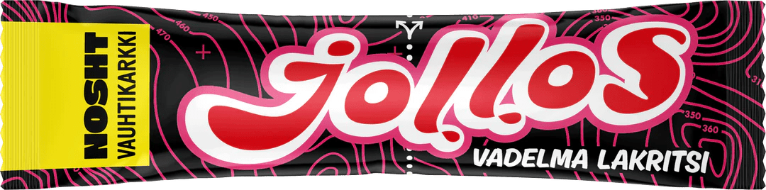 Nosht Jollos Vauhtikarkki - Vadelma Lakritsi - Energiapatukat - | Bikexpert