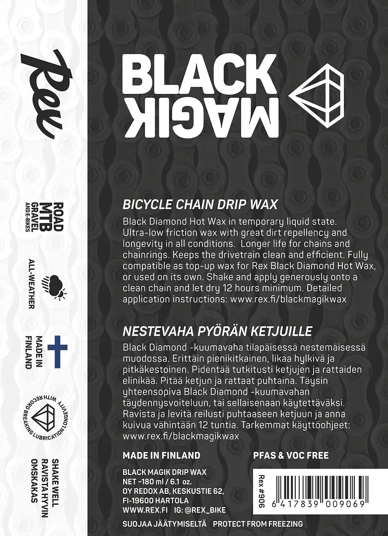 Rex Black Magik, nestemäinen ketjuvaha - Ketjuvahat - | Bikexpert