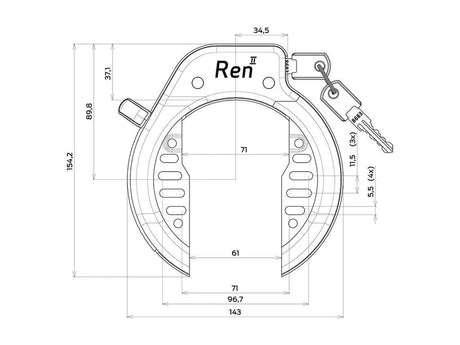 AXA Ren2 - Runkolukot - | Bikexpert