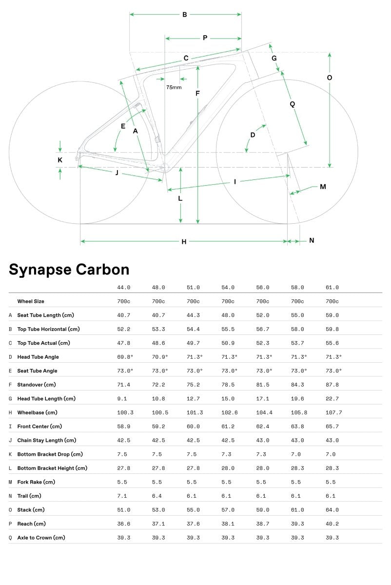 Cannondale Synapse Carbon 4 - Maantiepyörät - Chalk - 44 - | Bikexpert