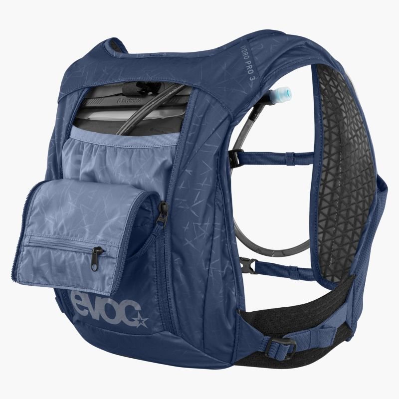 Evoc Hydro Pro 3 + juomarakko 1,5L - Selkäreput - Denim - | Bikexpert