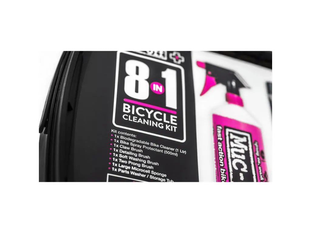 Muc - Off 8 - 1 Bike Cleaning Kit - Pesu ja työkalu sarja - | Bikexpert