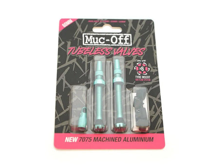 Muc - Off Tubeless Valve Kit V. 2.0 - Tubeless venttiilit - 44mm - Turkoosi - | Bikexpert